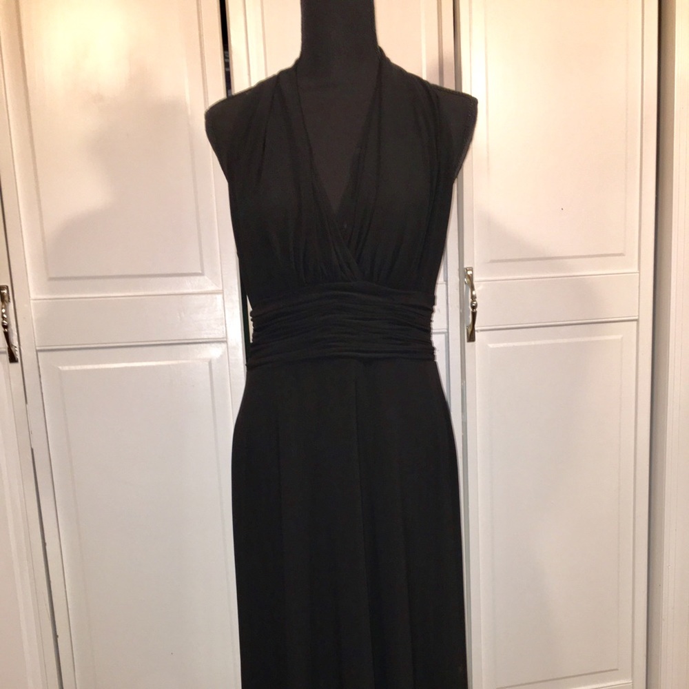 Evan Picone Mock Halter Cocktail Party Dress LBD